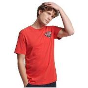 T-shirt Korte Mouw Superdry T-shirt Vintage Americana rouge