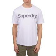 T-shirt Korte Mouw Superdry T-shirt Core Logo City blanc