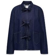 Overhemd Only Thille Jacket - Dark Blue Denim