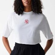 T-shirt Korte Mouw New-Era Wmns Le Midi Crop Tee Neyyan Whi