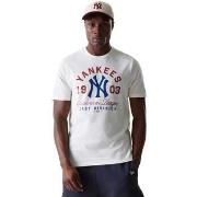 T-shirt Korte Mouw New-Era Mlb Wrdmrk Reg Tee Neyyan Ofw