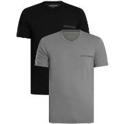 T-shirt Korte Mouw Emporio Armani Set van 2 lounge T-shirts met V-hals