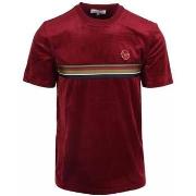 T-shirt Sergio Tacchini Ayme Velour T-Shirt Rhubarb/Gold