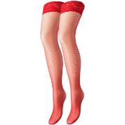 Panty’s/Kousen Trasparenze Autoreggente Microrete Ambra