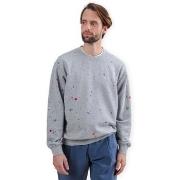 Sweater Brava Fabrics Splash Paint Rounded Sweatshirt - Grey