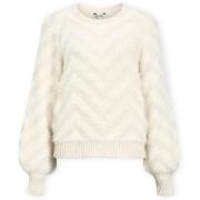 Trui Object Noos Hollow Knit - White Sand