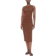 Lange Jurk Calvin Klein Jeans SL CTN CONTOUR 1X1 R LV047C240G