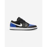 Lage Sneakers Nike Jordan 1 Low Black Royal Toe