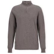 Trui Barbour Essential Half-Zip Jumper - Dark Stone