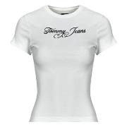 T-shirt Korte Mouw Tommy Jeans TJW SLIM ESS LOGO 1 RIB TEE EXT