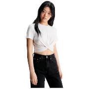 T-shirt Korte Mouw Calvin Klein Jeans T-shirt Court Torsade