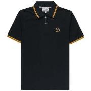 Polo Shirt Korte Mouw Sergio Tacchini 020 Twin Tipped Polo Shirt Black...