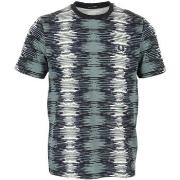 T-shirt Korte Mouw Fred Perry Soundwave Glitch