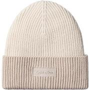 Muts Calvin Klein Jeans Patch Wool Chunky Rib Beanie