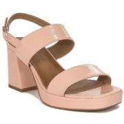 Sandalen Maciejka Sandaly Damskie Skórzane NA Slupku Rózowe