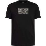 T-shirt Korte Mouw EAX Slim fit T-shirt met contourprint