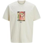 T-shirt Korte Mouw Jack &amp; Jones 12273494 antiquewhit