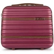 Koffer Solier Kuferek Podrózny Maly Abs Stl957 Bordowy