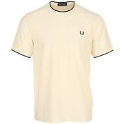 T-shirt Korte Mouw Fred Perry Trim Detail Crepe Pique Tshirt