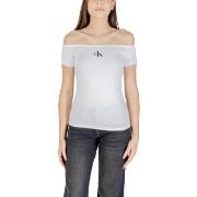 T-shirt Korte Mouw Calvin Klein Jeans MONOGRAM OFF SHOULDE LV047C203G