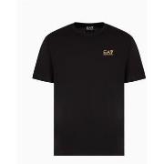 T-shirt Emporio Armani EA7 7M000567 AF10375-MC004 BLACK/GOLD