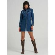 Overhemd Wrangler 112370805 PIPED SHIRT-BLUE REVIERE