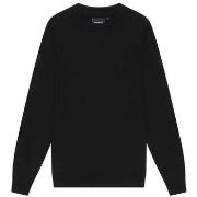 Trui Lyle &amp; Scott KN2121VC TONAL CREW MWRINO-Z86. BLACK