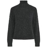 Trui Pieces 17139792 JULIANA ROLLNECK-DARK GRAY MELANGE