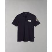 Polo Shirt Korte Mouw Napapijri E-AMUNDSEN NP0A4H6A-176 BLU MARINE