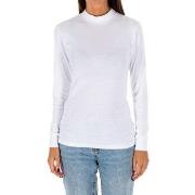 T-Shirt Lange Mouw Kisses And Love 1625-M-BLANCO