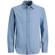 Overhemd Lange Mouw Jack &amp; Jones 12293302 BLUEELIAS-LIGHT BLUE DEN...