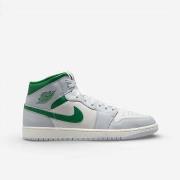 Sneakers Nike Jordan 1 Mid White Pure Platinum Pine Green