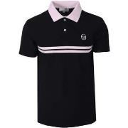 T-shirt Sergio Tacchini Supermac Polo Shirt Black/Light Lilac/White