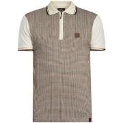 Polo Shirt Korte Mouw Trojan Mini polo shirt met pied-de-poule print e...