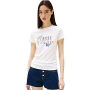 T-shirt Korte Mouw Tommy Jeans Tee shirt--F-DW0DW21340