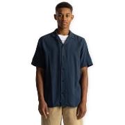 Overhemd Korte Mouw Revolution Cuban Shirt 3927 - Navy