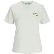 T-shirt Korte Mouw Jack &amp; Jones T-shirt JJXX Naomi beige
