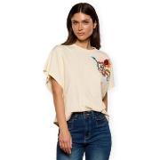 T-shirt Korte Mouw Minueto Top Scilla - Ecru