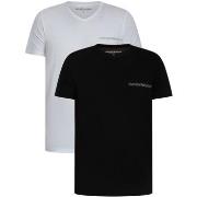 T-shirt Korte Mouw Emporio Armani Set van 2 lounge T-shirts met V-hals