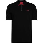 Polo Shirt Korte Mouw HUGO Dalomino Zip Polo Shirt