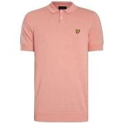 Polo Shirt Korte Mouw Lyle &amp; Scott Katoenen gebreide polo met kort...