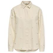 Overhemd Only Vera Heart Shirt - Ecru