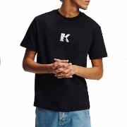 T-shirt Korte Mouw Karl Lagerfeld Reg Ss K Logo Tee Black