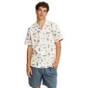 Overhemd Korte Mouw Revolution Cuban Shirt 3250 - Off White