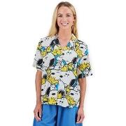Overhemd Brava Fabrics x PEANUTS Freehugs Aloha Shirt W - Blue