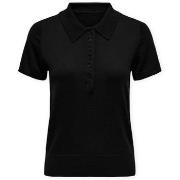 Polo Shirt Korte Mouw Only Polo Catherine - Black