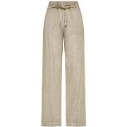 Broek Deha Fade Effect Linen Straight