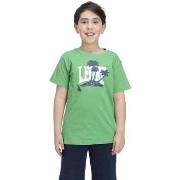 T-shirt Korte Mouw Leone 1947 Boy + Bermuda Beach