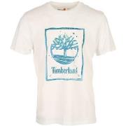 T-shirt Korte Mouw Timberland Water Stack Logo Short