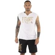 Top Leone 1947 Man T-Shirt Sleeveless Stripe Gold
